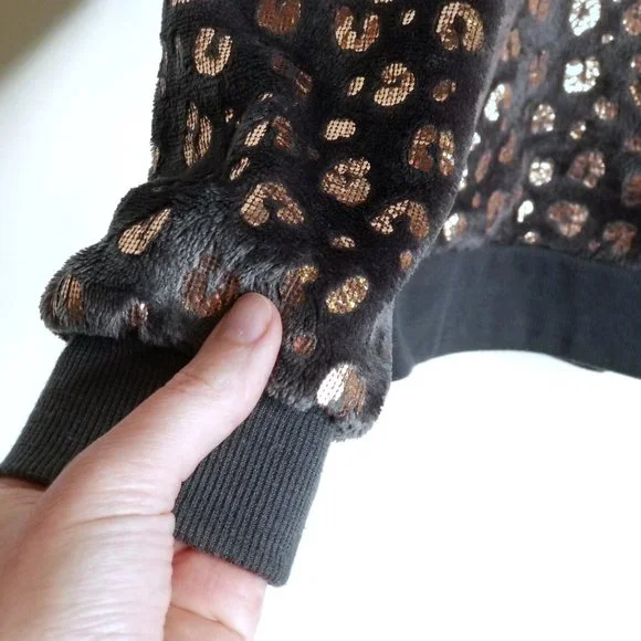 George | Metallic Animal Print Lounge Fleece Top - Picture 3 of 8